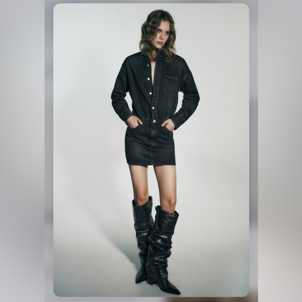 Black Mini Dress with Sleek Design